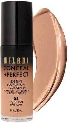 MILANI Conceal + Perfect 2-in-1 Foundation + Concealer - Light Tan Foundation