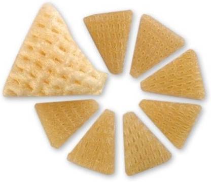 froods 3D Triangle Fryums Ready to Fry Papad, Air Fry Instant Vegan Snacks, Crunchy & Tasty Dry Samosa Chips Fryums