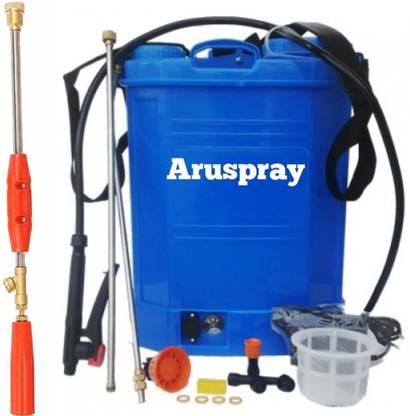 kishan ARUSPRAY Battery Operated Knapsack Sprayer Automatic Sprayer Machine (Orange) 1.7 AH Fast Charger AR-01 16 L Backpack Sprayer