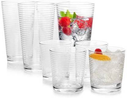 PASABAHCE (Pack of 18) 6 X 3 Sizes Combo Drinking Glass Water/Juice Glass