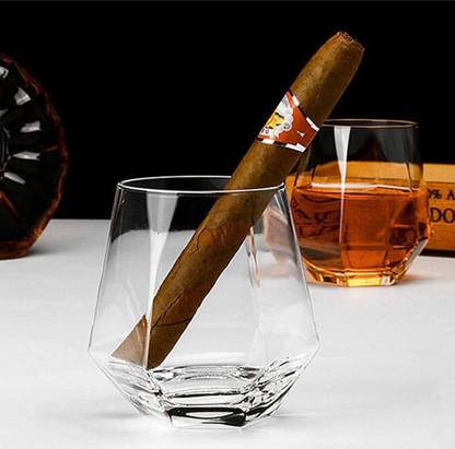 Staify (Pack of 4) Texture Vodka Glass Set In Glass Material | Crystal Texture Vodka Glass Set | For Luxurious Life Style People Choice Drinking Glass Set Glass Set Whisky Glass