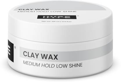 hype body Kaolin Clay Hair Wax for Men Medium Hold And Low Shine, Paraben Free Natural Clay Wax for Extraordinary Hair Volumizing, Grooming and Styling, 100g Hair Clay