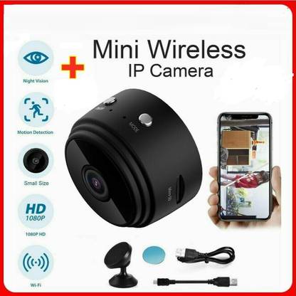 CTRZQ WiFi Camera1080P Mini Camera HD Wireless Cam Magnetic Security Camera Built in Battery with Motion Detection Night Vision Security Camera Smart Motion Detection for Home Office- Security Camera