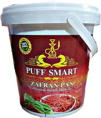 Puff Smart Premium Herbal Flavor Bucket Flavor 1Kg Zafran Pan Hookah Flavor