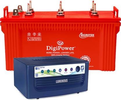 Microtek Digi power 550+Luminous Eco Volt Neo 1050 Tubular Inverter Battery
