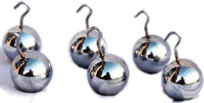 THE LABWORLD Metal simple pendulum bob balls 25mm diameter with hooks set of 6 pcs for physics lab laboratory experiment and general purpose Laboratory Pendulum Bob