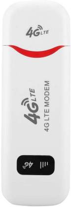 TechBlaze 4G LTE Modem WiFi Dongle USB 100Mbps Network Adapter Wireless Portable Hotspot Router Plug & Play Modem Stick Support 32 GB TF Memory Card Stick Data Card 2G/3G/4G JioFi All Sim Combo Set