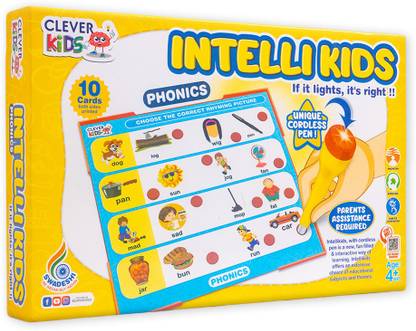 Clever Kids Intellikids Phonics.A perfect electro game for kids.It it lights its right