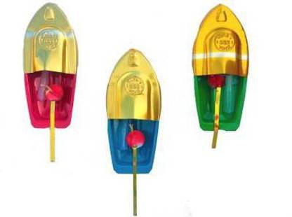 TOYS HOUSE Kids Handmade Aluminium Alloy Steam Boats pack of 3 pieces