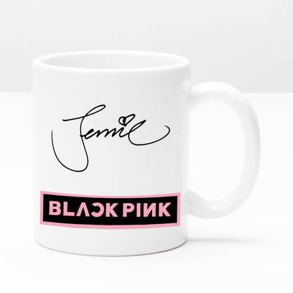 BE UNIQUE BLACKPINK Jennie Signature Ceramic Coffee Mug