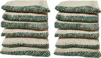 G S COLLECTIONS Kitchen Napkins /Sheets/Cleaning Cloth Soft Multipurpose Kitchen Napkin Table Wipe Set of 6 Pcs Medium Kitchen Duster Cloth /Sheets( 21 x 21 in) White, Grey Cloth Napkins