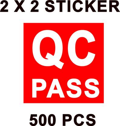 MSK QC Passed Sticker Self-Adhesive Paper Label