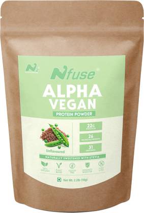 N2 NUTRITION SIMPLIFIED Nfuse ALPHA VEGAN Protein Powder Unflavored Vitamins and Minerals Plant-Based Protein