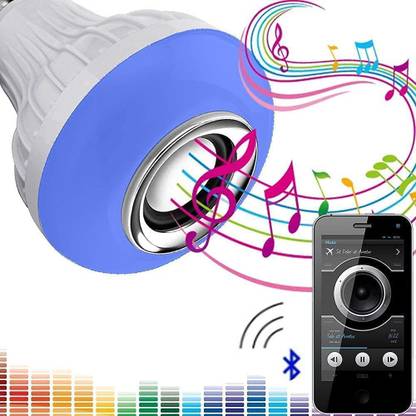 SmartCam Colorful Lamp with Remote Control for Home,Bedroom,Living Room,Party Compatible for All Device/Random Color Smart Bulb