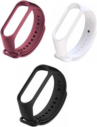 AUDICE Adjustable Belt/ Band Watch Strap Mi3,Mi4 Bracelet Smart Band Strap (Mullti Color) -MI BAND 3 STRAP AND MI BAND 4 STRAP-( Combo Pack of 03 Strap) Smart Band Strap