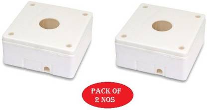 99Gems PVC Junction Box FOR CCTV CAMERA (PACK OF 2) Square Softbox