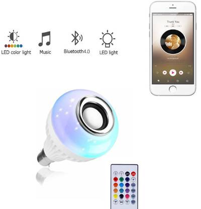 TSV Smart Bluetooth Speaker Bulb APP Smartphone Controlled Changing 12 W Bluetooth Speaker