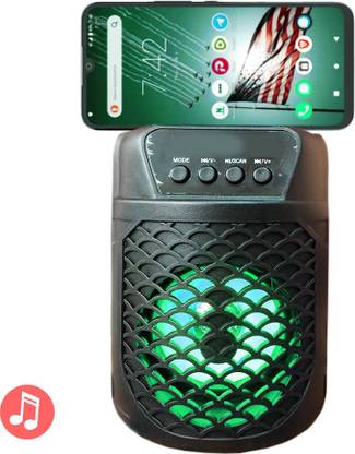 BeerTech RMBT-559 Portable Bluetooth Fm Music Speaker ,Disco Light & Mobile Stand design 3 W Bluetooth Speaker