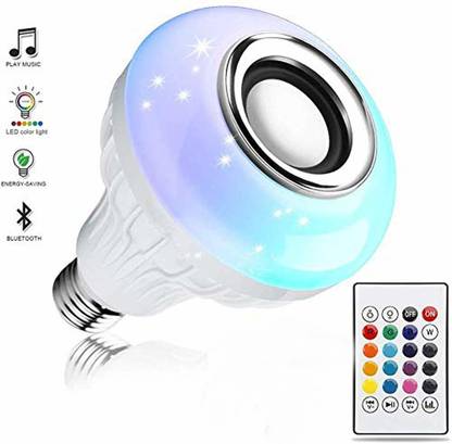 WunderVoX Led Music Bulb Wireless Bluetooth Speaker Best Sound Quality-A1 Smart Bulb