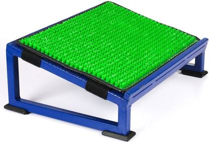 METRON Metal Foot Rest Under the Desk with Acupressure Massage Accumat Plastic Top Sheet Foot Support