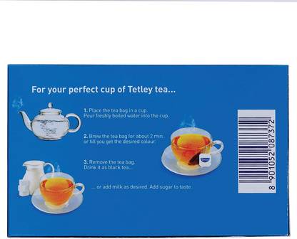 Tetley ORIGINAL TEA 100 TEA BAG Black Tea Bags Box
