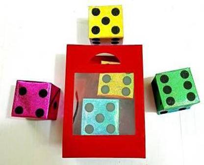 wizerdy BAG TO DICES MAGIC TRICK / DICE PRODUCTION BAG MAGIC 1 Magic Tricks