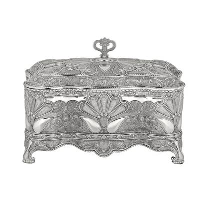 NM Decor Brass Dowry Set Filigree WEDDING Vanity Box