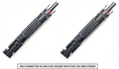 Aspa MC4 IN-LINE FUSE HOLDER WITH FUSE 15A INDO POWER - 2 PAIR Wire Connector
