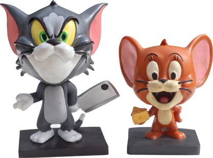 EITHEO Tom and Jerry Car Decoration Bobblehead Action Figure
