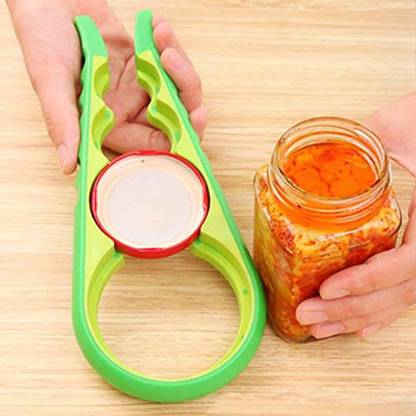 4square 4s 4 in 1 Jar Bottle Opener Kitchen Tool 23 x 8.5 x 2.5 4s 4 in 1 Jar Bottle Opener Kitchen Tool 23 x 8.5 x 2.5 (Multicolor, Silicone Bottle Opener
