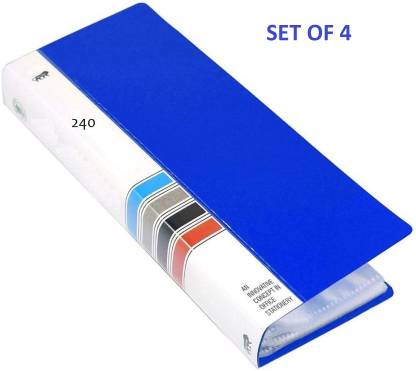 KAIZEN Business Visiting Card Book Case Organizer (Set of 4) 240 Card Holder