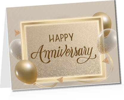 Scrollingideas Anniversary Wishes Greeting Pack of 40 Greeting Card