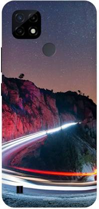 Bluvver Back Cover for Realme C21Y, RMX3261 , RMX3263, Printed Landscape Light, Back Cover