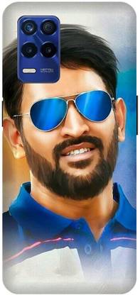 Bluvver Back Cover for Realme Narzo 30 5G,RMX3242, Printed Ms Dhoni,Mahendra Singh Dhoni Back Cover