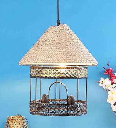 HomesElite Bird Cage Wire Hanging Pendant Ceiling Lamp For Home Decoration Kitchen hall railing fancy light cluster lighting Modern Living Rooms, Bedroom, Hall, Indoor Outdoor Chandelier Ceiling Lamp