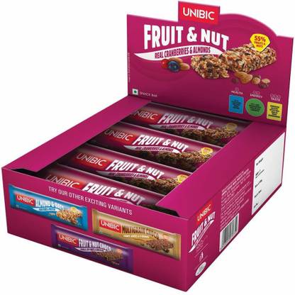 UNIBIC Snack Bar Fruit and Nut (360g) Pouch