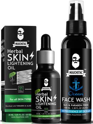 MUUCHSTAC Skin Lightening Oil and Face Wash