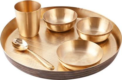 Raj Gharana Metals Bronze Dinner Set