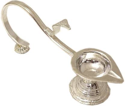 Sahiba Gems Sahiba Gems Designer Silver Deepak/Diya Chandi Diya Puja Item for Daily use Purpose (Silver 30 grams ) Silver Table Diya