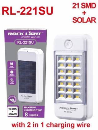 A 1 ROCK LIGHT RockLight Portable Rechargeable RL221SU EMERGENCY LIGHT 6 hrs Torch Emergency Light