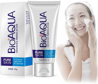 BIOAQUA Facewash for oily skin and pimples(100g) Face Wash