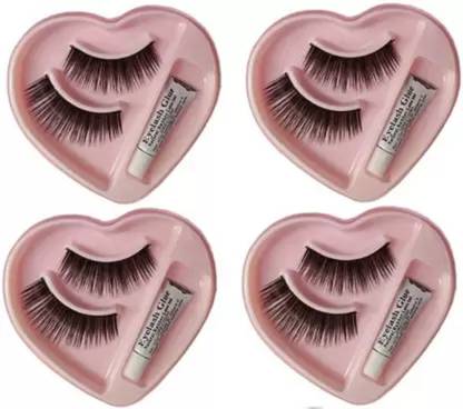 HUZURLU 5D Natural False Eyelashes Long Thick Mixed Fake Eye Lashes Makeup