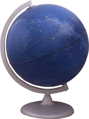 rickwick LIGHTED CELESTIAL GLOBE DEPICTING ALL CONSTELLATIONS OF THE UNIVERSE TABLE TOP CELESTIAL STARS PATTERN ON SKY VISIBLE FROM EARTH AND THERE RESPECTIVE SHAPE APPEARS WITH SWITCHING ON THE LAMP World Globe
