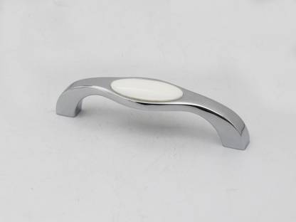 Rab (Code:- Handle 303,Finish:-CP-White, Size:-96mm) Zinc, Corningware Cabinet/Drawer Handle