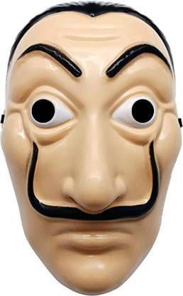 Bal samrat Money Heist Face Mask "La casa de papel" "The House of Paper" Salvador Dali Mask For Cosplay, Party, Theme Play, Role Play, Birthday Party Mask Party Mask