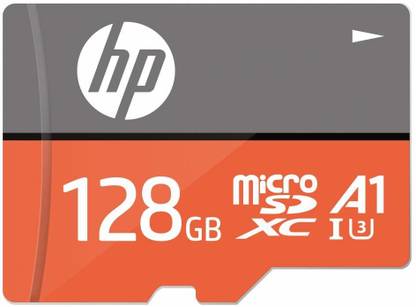 HP MicroSD Card U3, A1 128 GB High Speed (Write Speed 85MB/s & Read Speed 100 MB/s Records 4K UHD and Fill HD Video) U3A1 128 GB MicroSD Card Class 10 100 MB/s  Memory Card Compatible with Camera, Gaming Console, Mobile, Tablet