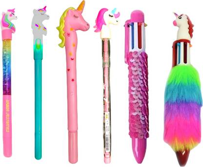 আরবান ফেস্টিভিটিস ইউনিকর্ন স্টেশনারি পেন সেট জেল পেন