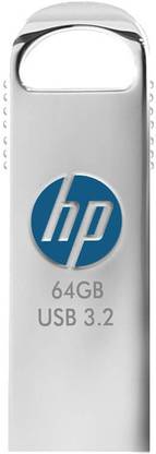 HP x306w 64 GB Pen Drive Compatible with Desktop Computer, Laptop, Mobile, Television, Netbook USB 3.1 Metal Case