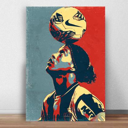ronaldinho pop art Poster for Room & Office (13 Inch X 19 Inch, Rolled) Paper Print