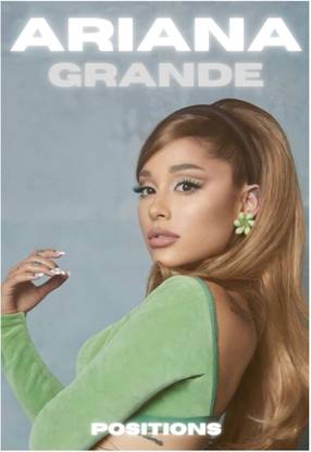 By TENEUR ariana grande-positions poster Music Album Wall Poster 12 X 18 INCH Paper Print